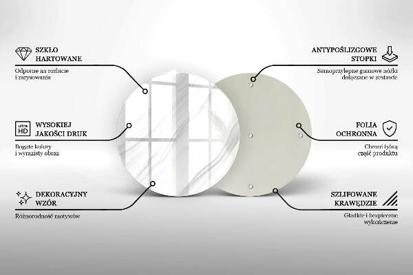 Unterlage für Kerzen Zarter Marmor