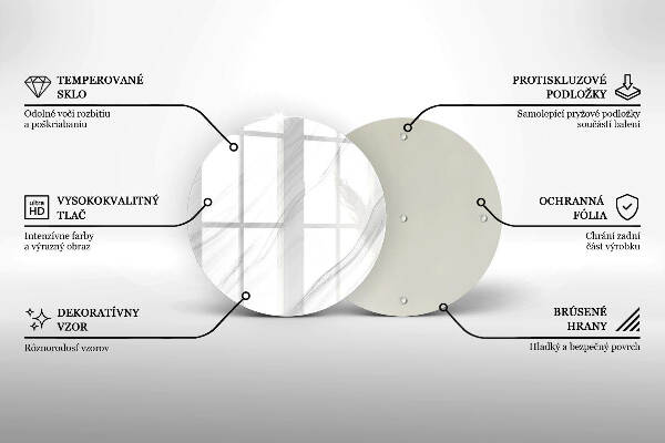 Unterlage für Kerzen Zarter Marmor