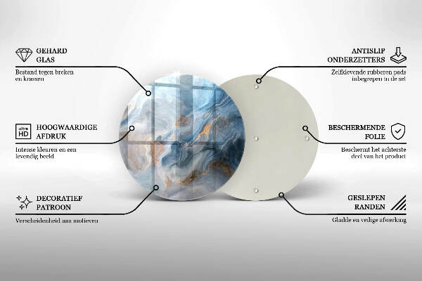 Grabkerzen Unterlage Marmorstruktur
