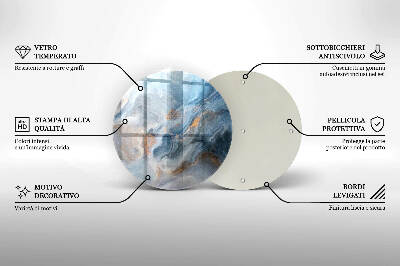 Grabkerzen Unterlage Marmorstruktur
