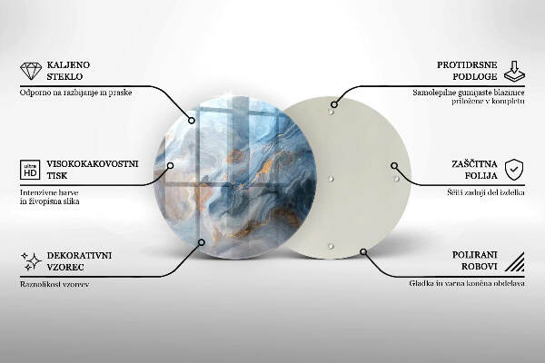 Grabkerzen Unterlage Marmorstruktur