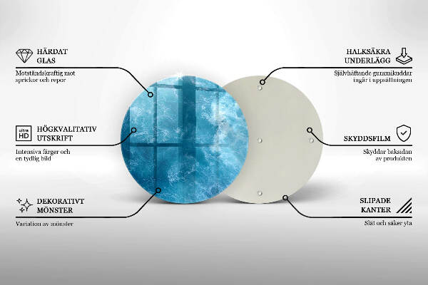 Grabkerzen Unterlage Blaues Wasser