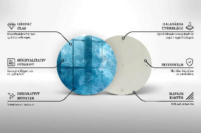 Grabkerzen Unterlage Blaues Wasser