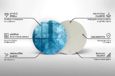 Grabkerzen Unterlage Blaues Wasser