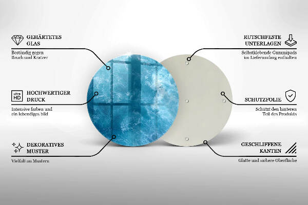 Grabkerzen Unterlage Blaues Wasser