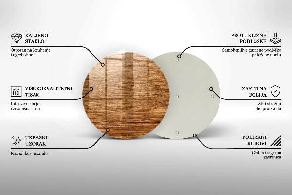 Unterlage für Kerzen Holzbrettstruktur