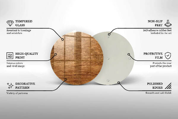 Unterlage für Kerzen Holzbrettstruktur