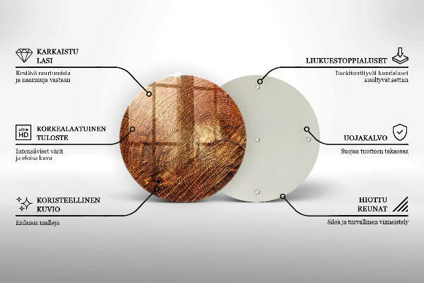 Grabkerzen Unterlage Holzbaumringe