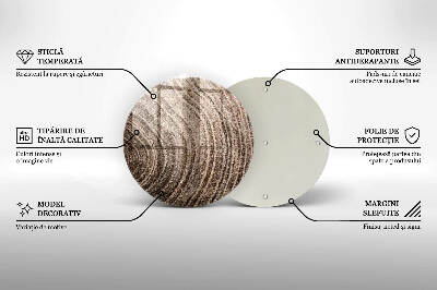 Grabkerzen Unterlage Baumringe Holz