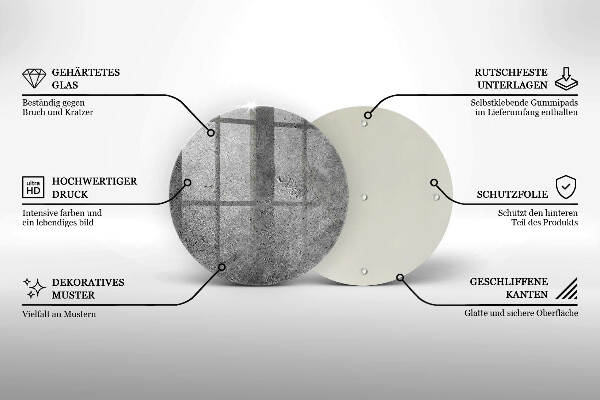 Unterlage für Kerzen Betonsteinstruktur