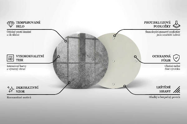 Unterlage für Kerzen Betonsteinstruktur