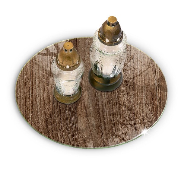 Unterlage für Kerzen Holzstruktur