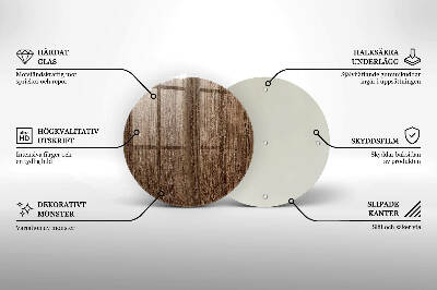 Unterlage für Kerzen Holzstruktur
