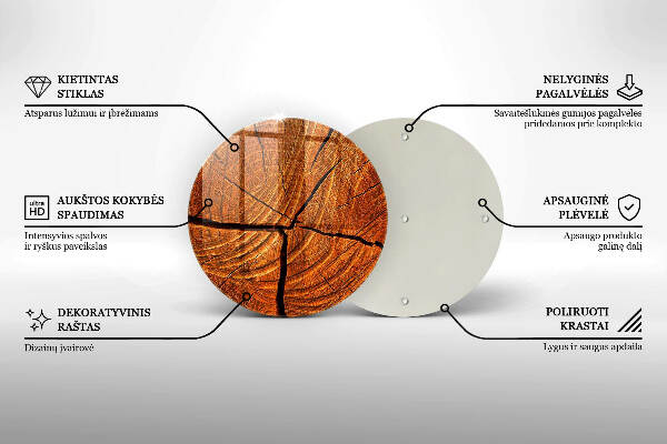 Grabkerzen Unterlage Holzstammkonstruktion