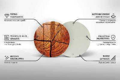 Grabkerzen Unterlage Holzstammkonstruktion