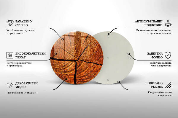 Grabkerzen Unterlage Holzstammkonstruktion