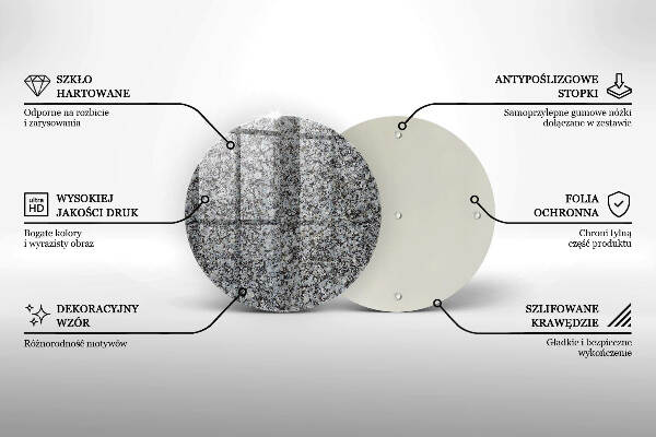 Unterlage für Kerzen Steintextur
