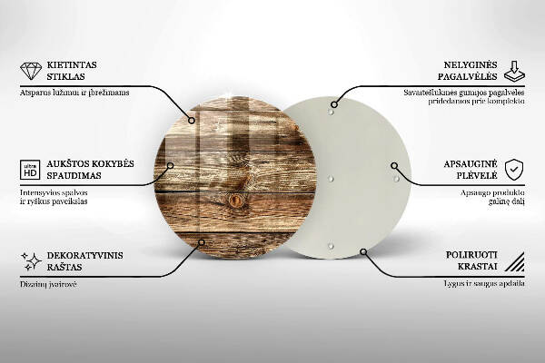 Grabkerzen Unterlage Holzplankenstruktur