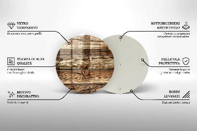 Grabkerzen Unterlage Holzplankenstruktur