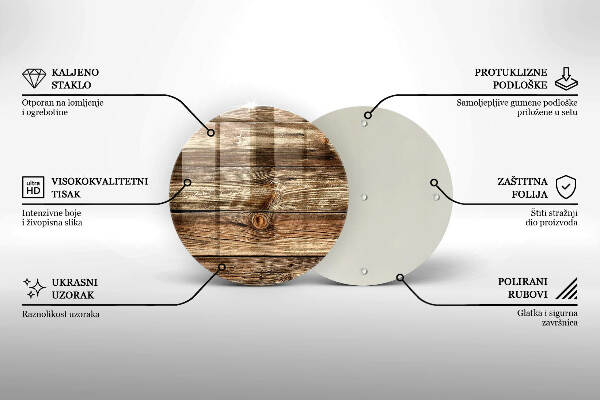 Grabkerzen Unterlage Holzplankenstruktur