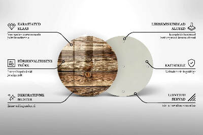 Grabkerzen Unterlage Holzplankenstruktur