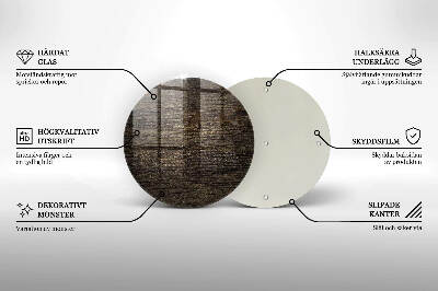 Unterlage für Kerzen Holzstruktur Rinde