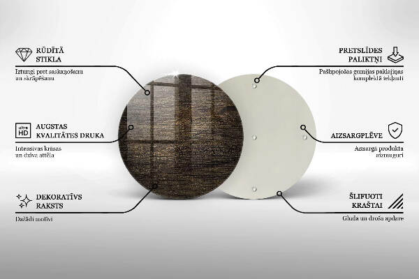 Unterlage für Kerzen Holzstruktur Rinde