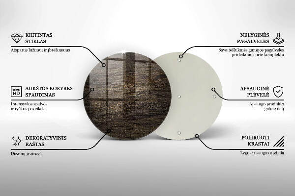 Unterlage für Kerzen Holzstruktur Rinde