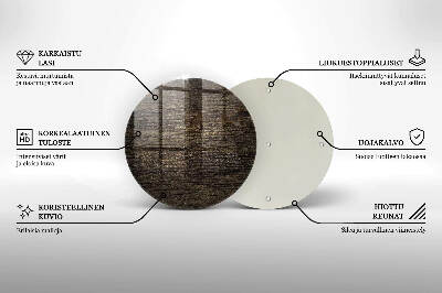 Unterlage für Kerzen Holzstruktur Rinde