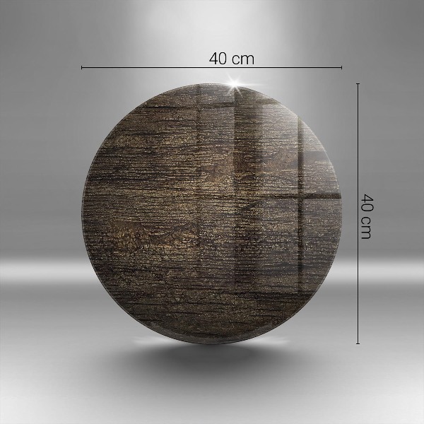Unterlage für Kerzen Holzstruktur Rinde