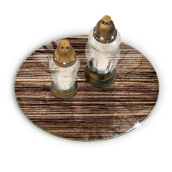 Grabkerzen Unterlage Holzstruktur