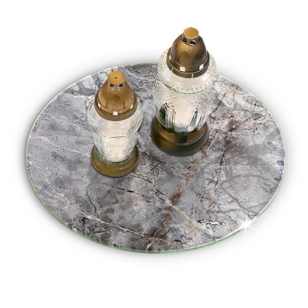 Unterlage für Kerzen Steintextur