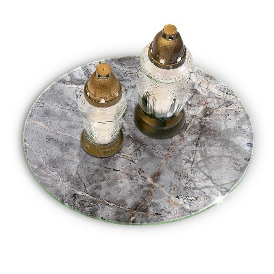 Unterlage für Kerzen Steintextur