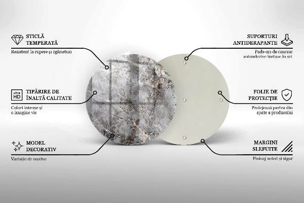 Unterlage für Kerzen Steintextur
