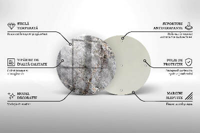 Unterlage für Kerzen Steintextur