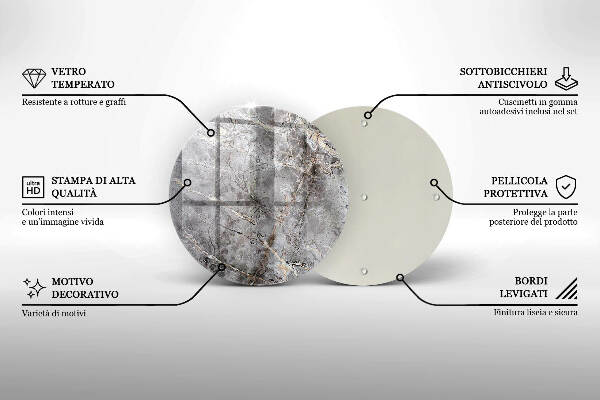 Unterlage für Kerzen Steintextur