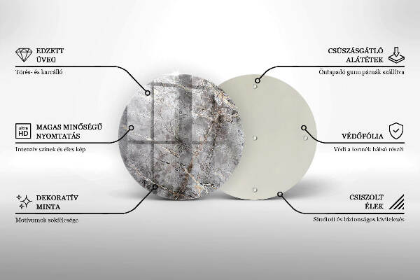 Unterlage für Kerzen Steintextur