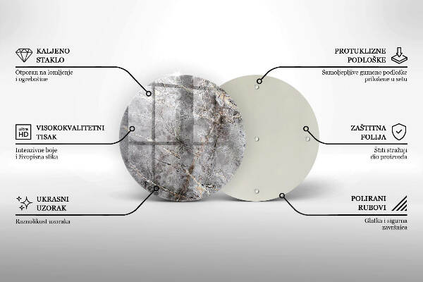 Unterlage für Kerzen Steintextur