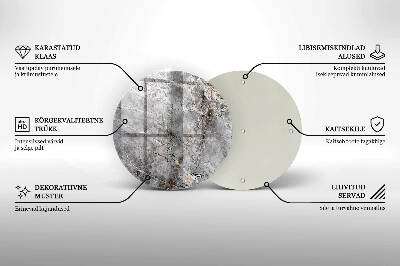 Unterlage für Kerzen Steintextur