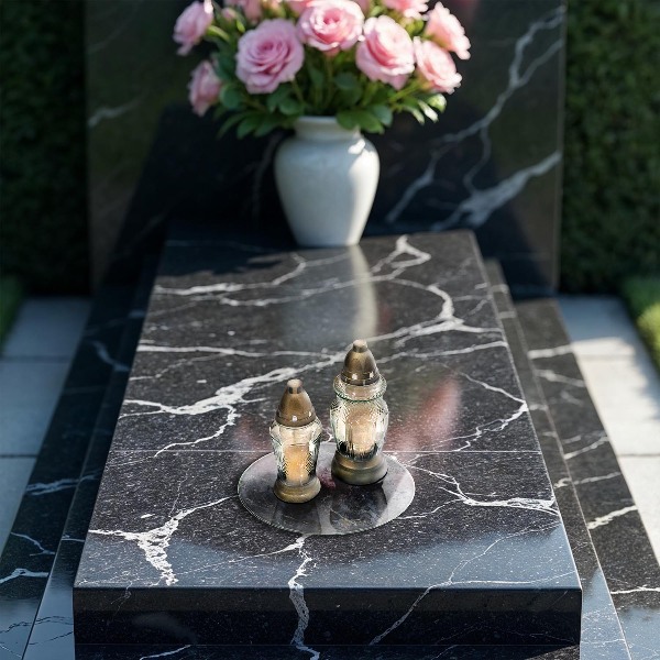 Unterlage für Kerzen Steintextur