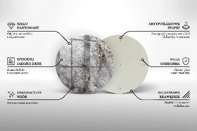 Unterlage für Kerzen Steintextur