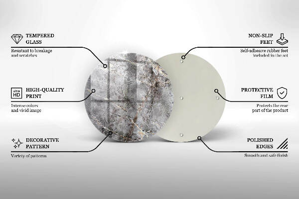 Unterlage für Kerzen Steintextur