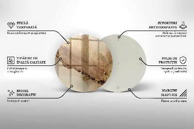 Grabkerzen Unterlage Abstraktes Gold