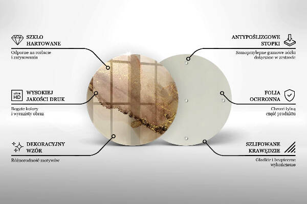 Grabkerzen Unterlage Abstraktes Gold
