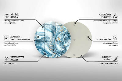 Unterlage für Kerzen Struktur mit Gold