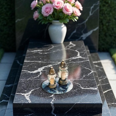 Unterlage für Kerzen Struktur mit Gold