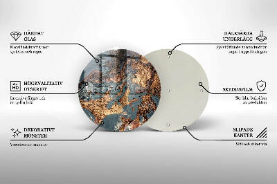 Grabkerzen Unterlage Goldene Felsformation