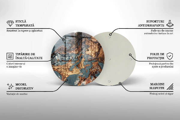 Grabkerzen Unterlage Goldene Felsformation