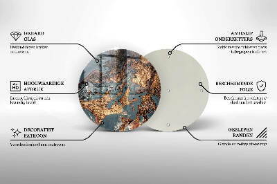 Grabkerzen Unterlage Goldene Felsformation