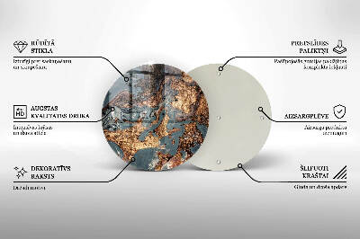Grabkerzen Unterlage Goldene Felsformation